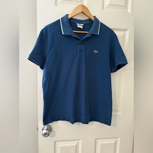 Lacoste Live men’s size 6 navy cotton short sleeve polo XL